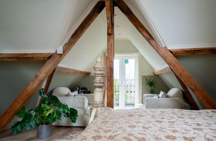 Bedrooms and bathrooms at Berwick Lodge